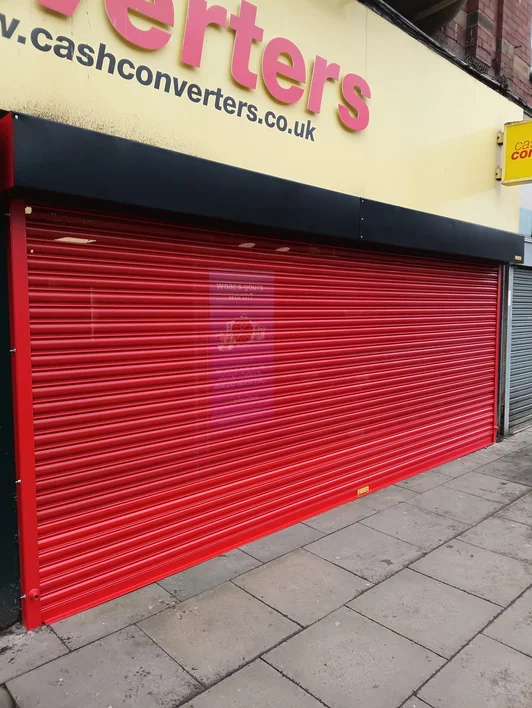 Electric roller shutter installation in Stockport