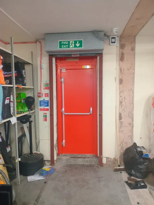 Fire exit door installation in Stockport